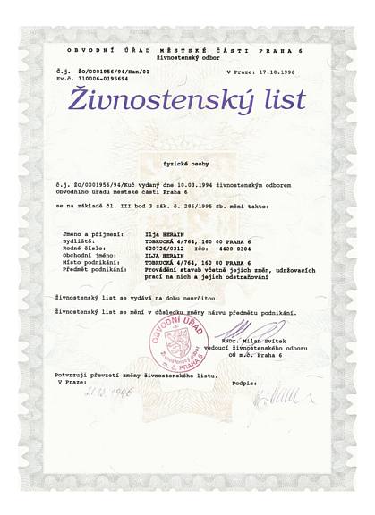 Živnostenský list